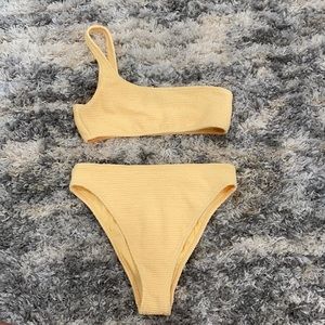 Yellow High Waisted Bikini